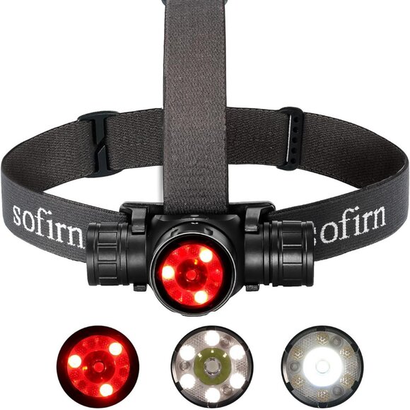 NEW Rechargeable Powerful Waterproof 2200 Lumen Led Bright Headlamp with Red Lig - Picture 1 of 8